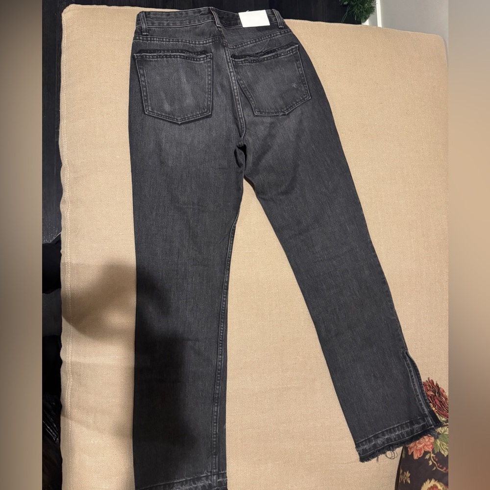 EB Denim Black Straight Leg Jeans - Picture 2 of 4